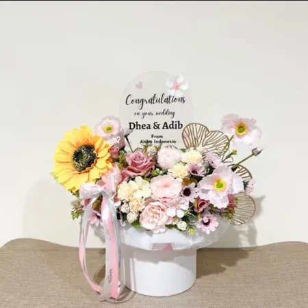 Bloom Box Akrilik Ucapan Wedding Jepara Kota